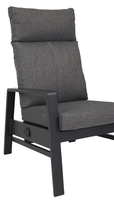 Outfit 2 Sessel mit Liegefunktion + 2 Fußhocker + Tisch Kombination (48848)
